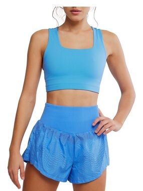 FP Movement by Free People Sky Blue Square Neck Sports Bra